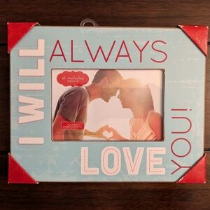 NIB St. Nicholas Square "I Will Always Love You" Picture Frame